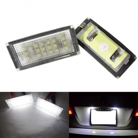 Proiectoare, Lampi & Leduri - Set 2 Lampi Numar Led Canbus, Dedicate BMW E46 4/5 usi - BTLL- 005