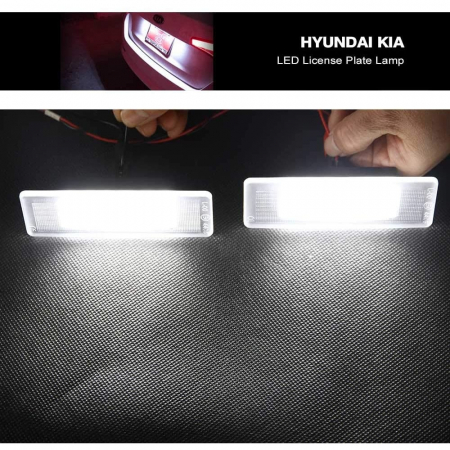 Proiectoare, Lampi & Leduri - Set 2 Lampi Numar Led dedicate pentru Hyundai Sonata - BTLL-222-H