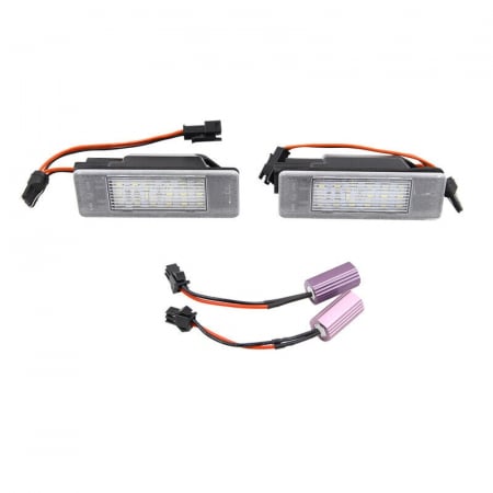 Proiectoare, Lampi & Leduri - Set 2 Lampi Numar LED Fiat Ulysse, Scudo - V-032006-1