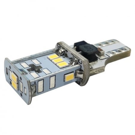 Becuri si sigurante auto - Set 2 Led Auto Canbus T15 (W16W) 10 Smd 3020 12V - 6KH-T15-W