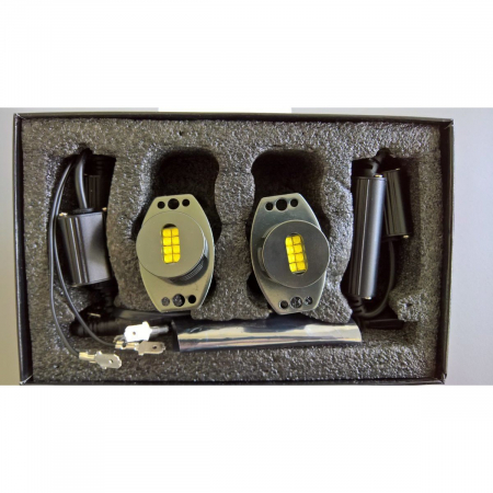 Becuri si sigurante auto - Set 2 Led marker 2X 40W Alb Canbus BMW E90/91 fara facelift cu xenon din fabrica