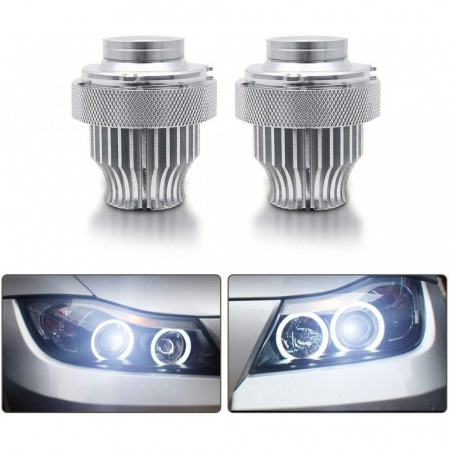 Set 2 Led marker dedicat BMW E60 LCI 20W Can Bus >2007 pentru farurile cu lupa dar fara xenon din fabrica [4]