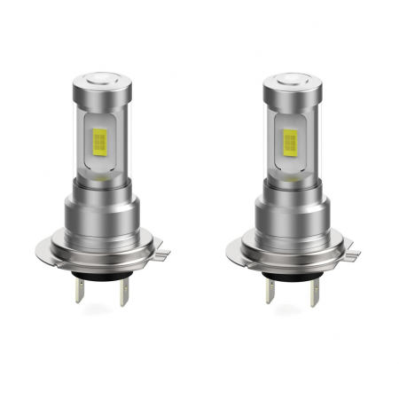 Proiectoare, Lampi & Leduri - Set 2 leduri auto proiectoare ceata H7 V13 Canbus, putere 80W, luminozitate 2000 Lm, 12V-24V