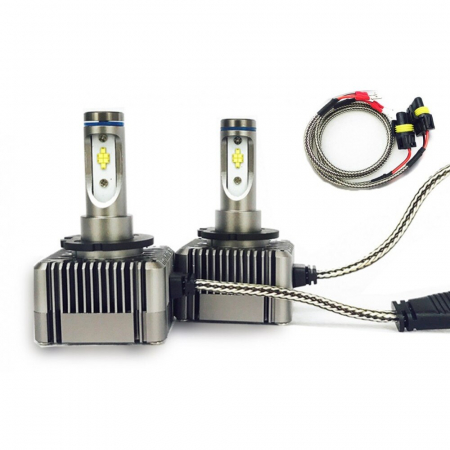 Set 2 leduri D1S, D3S pentru far auto 72W Chip Cree 8000 Lm 12V [1]