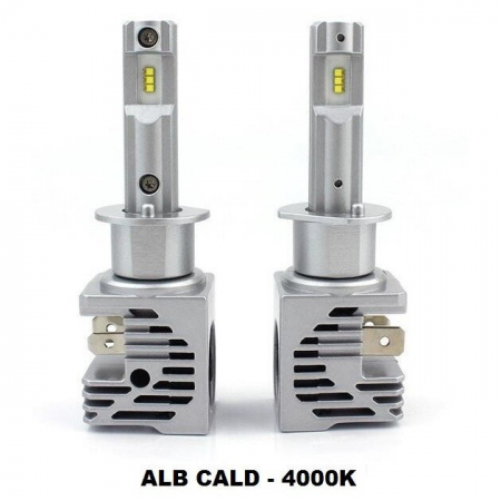 Set 2 leduri H1 M3 Alb cald - 4000K, Canbus, putere 55W, luminozitate 10.000 Lm, 12V-24V M3-H1-4000K [4]