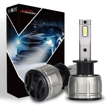 Set 2 leduri H1 P16 Canbus pentru far auto, putere 60W, luminozitate 10.000 Lm, 12V P16-H1 [1]