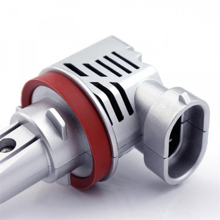 Becuri si sigurante auto - Set 2 leduri H11 M3 Canbus pentru far auto, putere 55W, luminozitate 10.000 Lumeni, 12V-24V
