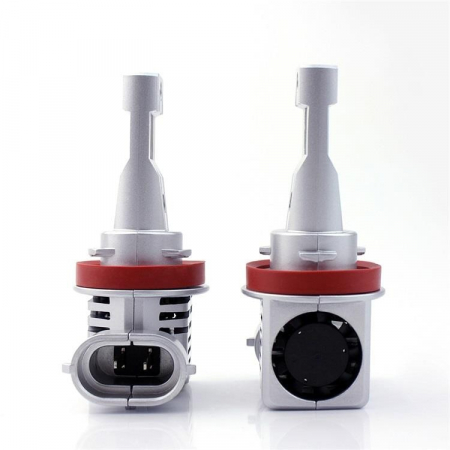 Set 2 leduri H11 M3 Canbus pentru far auto, putere 55W, luminozitate 10.000 Lumeni, 12V-24V [1]