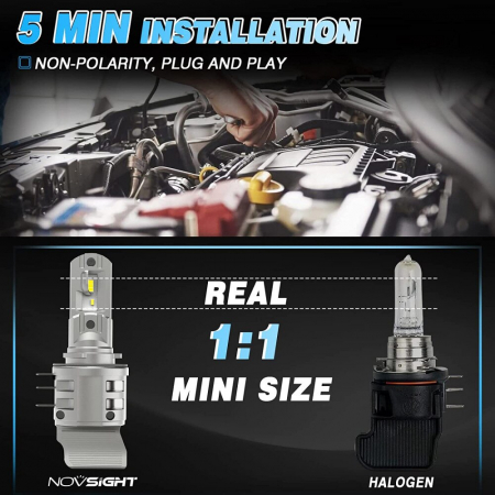 Set 2 leduri H15 ALL IN ONE pentru far auto 42W, 12V, 8000 Lumeni - V9S-H15 [4]