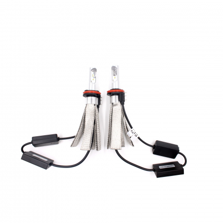 Set 2 leduri H15 cu racire pasiva pentru far auto 80W, 8000 Lumeni, Culoare lumina 5700K, 12V-24V - 8C-H15 [3]