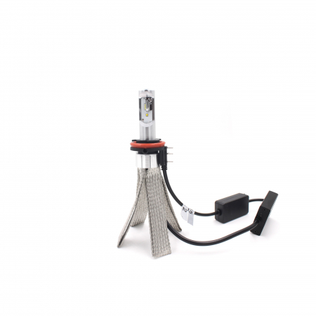 Proiectoare, Lampi & Leduri - Set 2 leduri H15 cu racire pasiva pentru far auto 80W, 8000 Lumeni, Culoare lumina 5700K, 12V-24V - 8C-H15