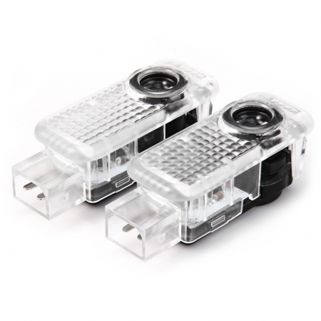Proiectoare, Lampi & Leduri - Set 2 Logo Portiere Audi A1, A4, A5, A6, A8, TT, R8, Q5, Q7 - BTSL-001001, BTSL-001002