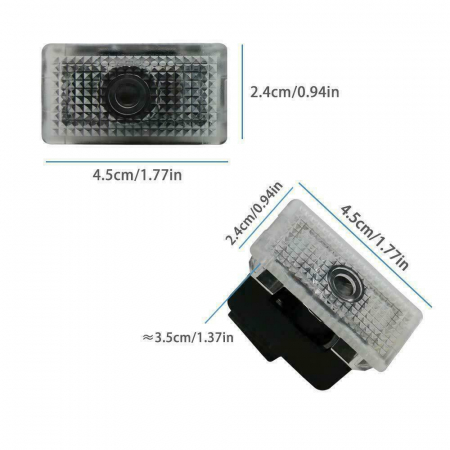 Set 2 Logo Shadow Lights Courtesy pentru portiere dedicate Tesla Model 3, S, X, Y - BTSL-020019 [1]