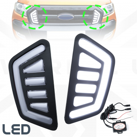Set 2 Lumini de zi dedicate Ford Ranger T7 2016, 2017, 2018, 2019 FDL824 [3]