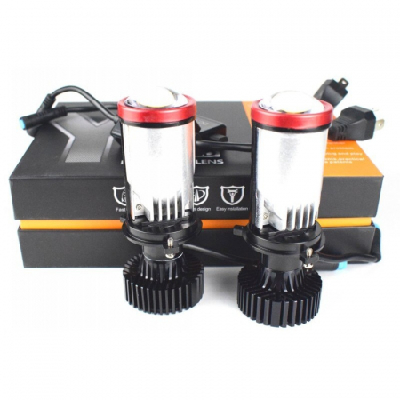 Set 2 Lupe Bi Led H4 putere 50W luminozitate 8000 Lumeni 12V G7-H4 [5]