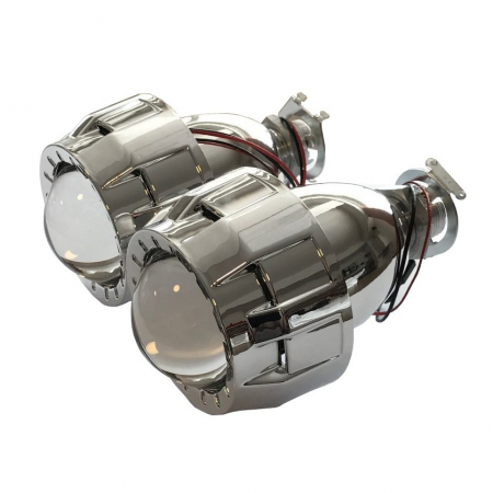 Set 2 Lupe Bifazice/Bixenon Mini H1 2,0" universale, cu ornamente incluse [3]