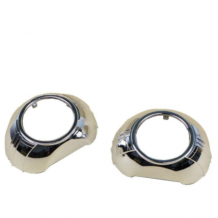 Set 2 lupe Bifazice/Bixenon Mini H1 2.5" pentru Audi A4 B8 fara facelift si fara lupe din fabrica, cu ornamente Z109 incluse [2]