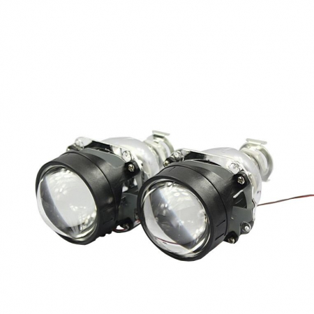 Set 2 lupe Bifazice/Bixenon Mini H1 2.5" pentru Audi A4 B8 fara facelift si fara lupe din fabrica, cu ornamente Z109 incluse [1]