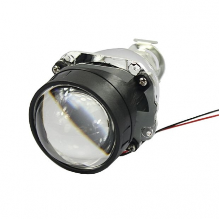 Set 2 lupe Bifazice/Bixenon Mini H1 2.5" pentru Skoda Octavia 2 cu ornamente Z114 incluse - pentru farul fara lupa din fabrica [1]