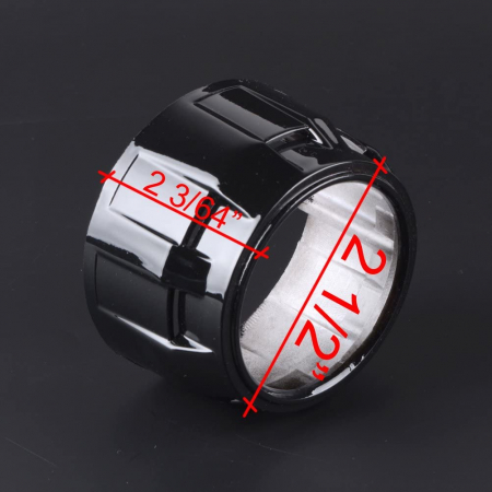 Proiectoare, Lampi & Leduri - Set 2 lupe Bifazice Mini H1 2.5", lungime 11.5cm, universale cu ornamente Z260 negre incluse