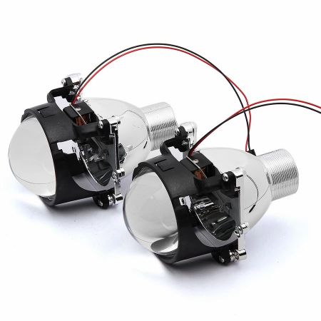 Set 2 Lupe Bixenon Mini D2S 2,5" HS scurte lungime montaj 10cm cu ornamente incluse [4]