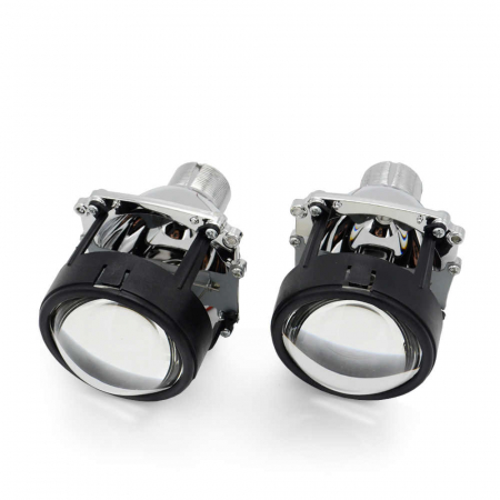 Set 2 Lupe Bixenon Mini D2S 2,5" HS scurte lungime montaj 10cm cu ornamente incluse [1]