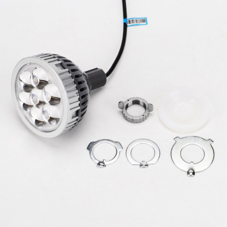 Set 2 proiectore LED 3" pentru faza lunga auto / moto cu lumina de zi DRL 35W, 12V, 3000Lm - i6 [5]