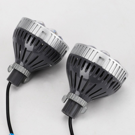 Set 2 proiectore LED 3" pentru faza lunga auto / moto cu lumina de zi DRL 35W, 12V, 3000Lm - i6 [2]