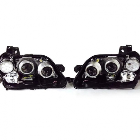 Set 2 proiectore LED 3" pentru faza lunga auto / moto cu lumina de zi DRL 35W, 12V, 3000Lm - i6 [3]