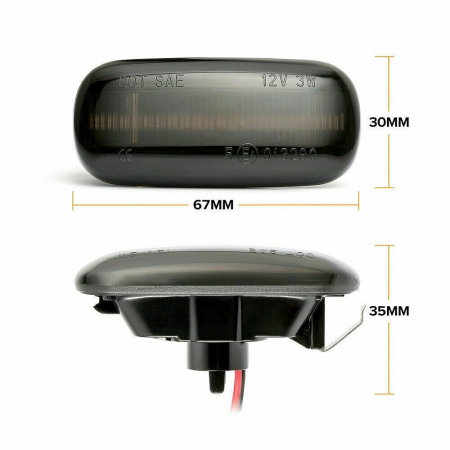 Set 2 Semnalizari Aripa LED dedicate pentru Audi A2, A3, A4, A6, A8, TT, Allroad - BTLL-297-1 [2]