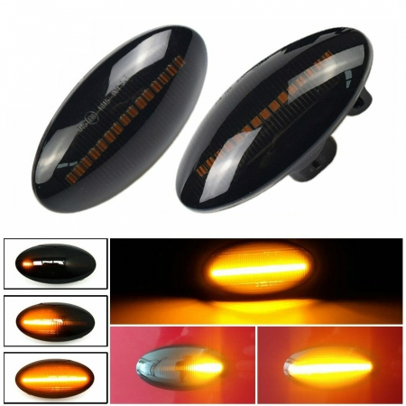 Set 2 Semnalizari Aripa LED Dinamice Secventiale Fiat Sedici - D0522-F [1]