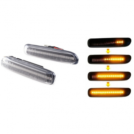 Set 2 Semnalizari Aripa LED Dinamice Secventiale pentru BMW E46, E46 Compact Non-Facelift - D0457 [4]
