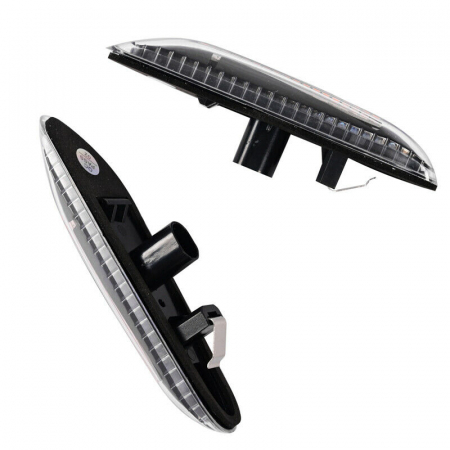 Proiectoare, Lampi & Leduri - Set 2 Semnalizari Aripa LED Dinamice Secventiale pentru BMW X1 E84, X3 E83, E60, E90, E91, E92, E93, E81, E82, E88 - D0459