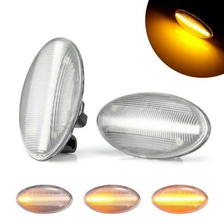 Set 2 Semnalizari Aripa LED Dinamice secventiale pentru Citroen C1, C2, C3, C5, C6, Berlingo, Jumpy, Xsara - D0332-C [3]