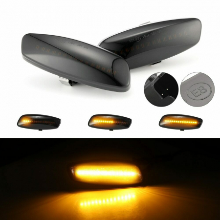Proiectoare, Lampi & Leduri - Set 2 Semnalizari Aripa LED Dinamice Secventiale pentru Citroen C3, C4, C5, DS3, DS4 - D0355-C