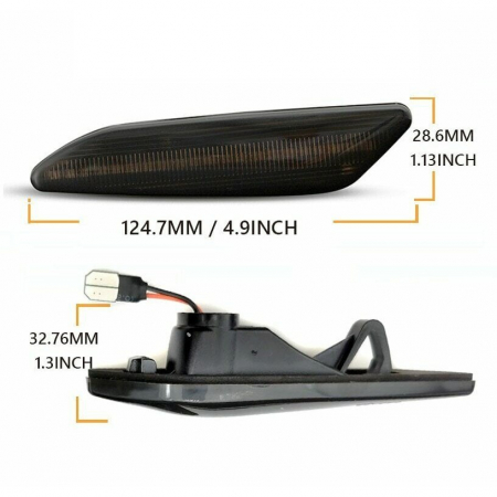 Set 2 Semnalizari Aripa LED Dinamice Secventiale pentru Alfa Romeo 147, 156 - D0521-A [3]