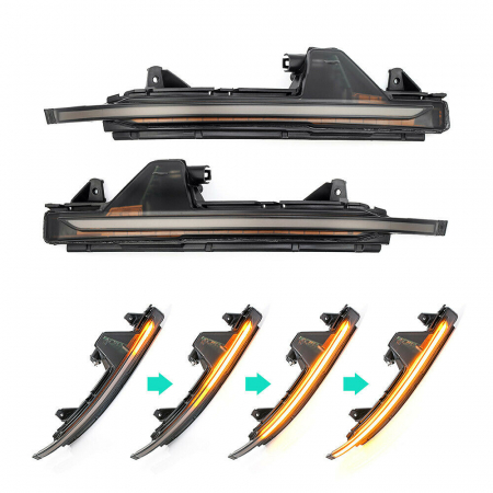 Set 2 Semnalizari Led Oglinda Dinamice, Secventiale Audi A7 4G, S7 - D0192 [3]