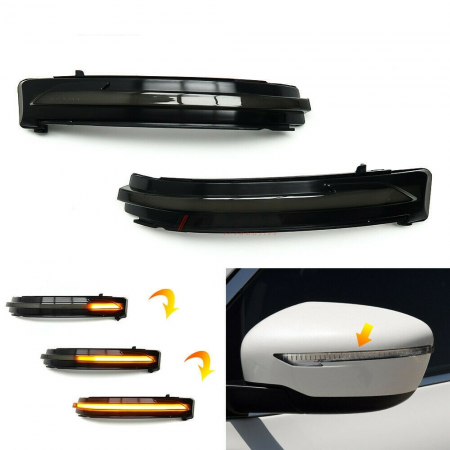 Set 2 Semnalizari Led Oglinda Dinamice, Secventiale Nissan X-Trail, Qashqai, Murano, Pathfinder R52 Facelift, Terra - D0368 [3]