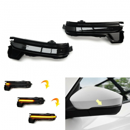 Set 2 Semnalizari Led Dinamice pentru Oglinda cu camera, Secventiale Skoda Kodiaq, Karoq - D0602 [4]