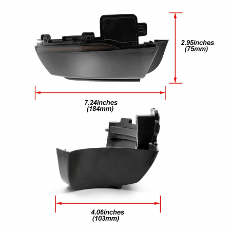Set 2 Semnalizari Led Oglinda Dinamice, Secventiale VW Polo MK5 6R 6C, UP!, Ameo - D0185 [2]
