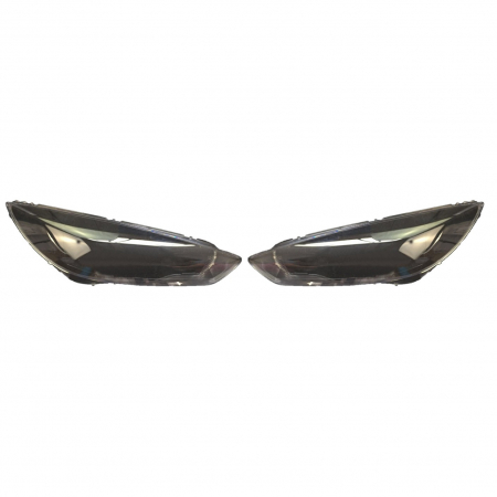 Proiectoare, Lampi & Leduri - Set 2 sticle faruri pentru Ford Focus MK3 Facelift 2015 - 2018 - HF004