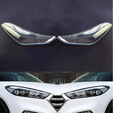 Proiectoare, Lampi & Leduri - Set 2 sticle faruri pentru Hyundai Tucson (2015 - 2018) - HY002