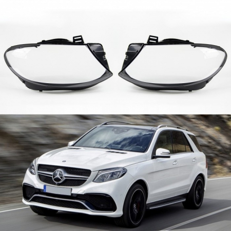Proiectoare, Lampi & Leduri - Set 2 sticle faruri pentru Mercedes GLE W166 (2015 - 2019) - HW044