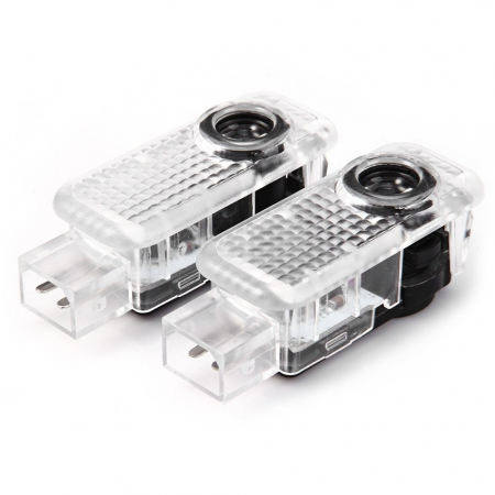 Proiectoare, Lampi & Leduri - Set 2 Logo Shadow Lights Courtesy pentru portiere dedicate Porsche Cayenne 2002-2010 - 003006