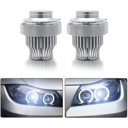 Set 2 x Led Marker Canbus 2x20w dedicat pentru angel eyes BMW E60 facelift dupa 2007 far cu lupa dar fara xenon din fabrica [4]