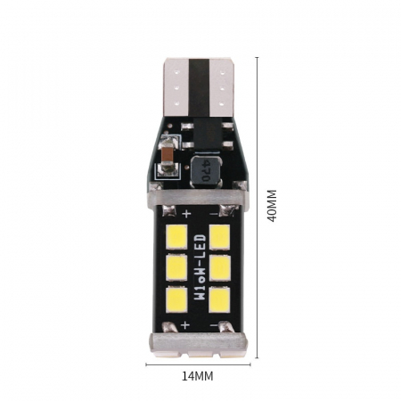 Becuri si sigurante auto - Set 2x Led Auto Canbus T15 (W16W) 15 Smd 2835 12V - T15-2835-15LED