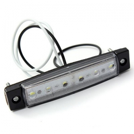 Set 6 Lampi gabarit auto cu LED 24V lumina Alba LG-6SMD-24V-ALB [1]