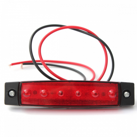 Set 6 Lampi gabarit auto cu LED 24V lumina Rosie LG-6SMD-24V-ROSU [2]