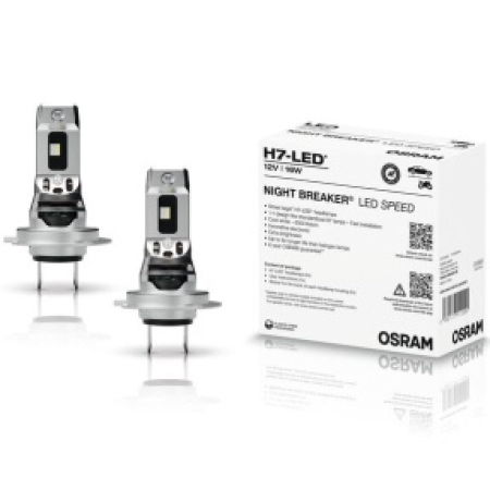 Becuri si sigurante auto - Set Becuri Auto LED - OSRAM NIGHT BREAKER H7- LED SPEED - Omologate RAR H7