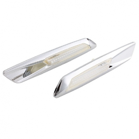 Set semnalizari Aripa Led Cromate BMW F10, E60, E61, E90, E91, E81, E82, E88 [2]